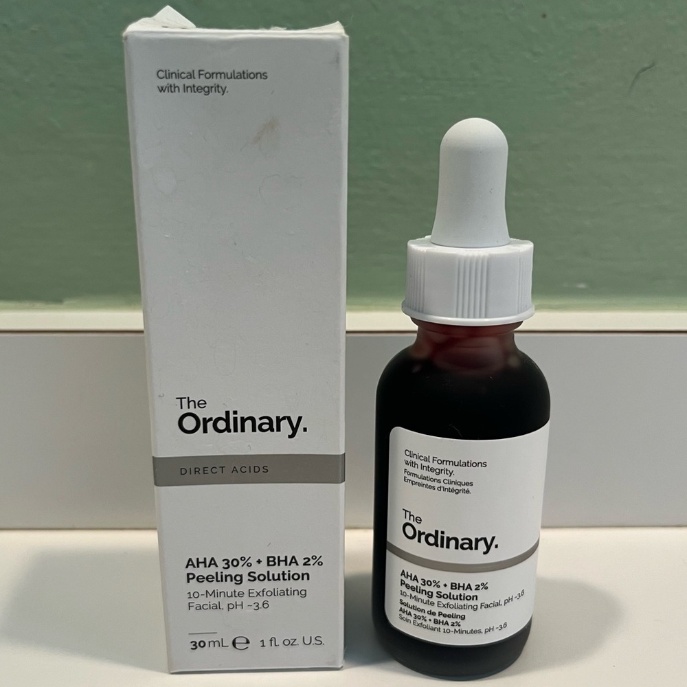 New! The Ordinary AHA 30% + BHA 2% Peeling Solution